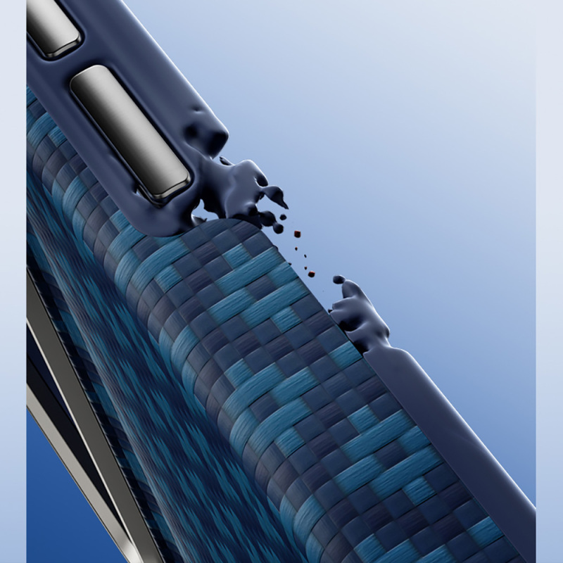 Apple iPhone 18 Pro Kılıf M-Safe Şarj Özellikli Yükseltilmiş Kamera Çerçeveli Benks ArmorGrid ArmorEdge X9 Serisi Kevlar Karbon Kapak - 10