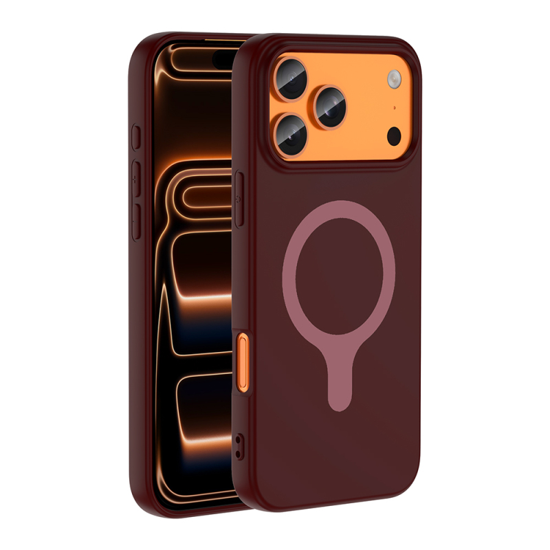 Apple iPhone 18 Pro Kılıf M-Safe Şarj Özellikli Zore Aris Silikon Kapak - 4