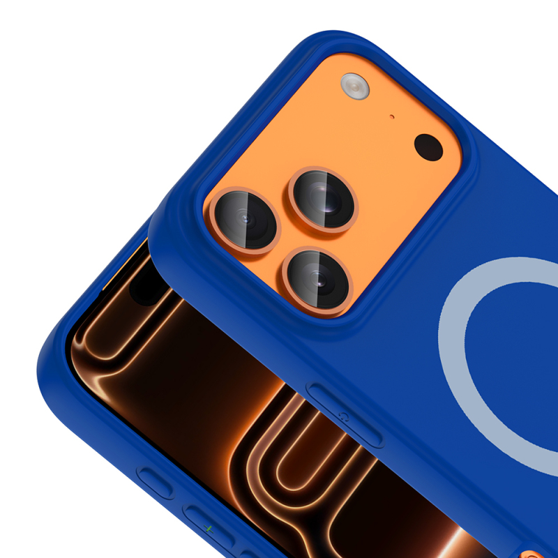 Apple iPhone 18 Pro Kılıf M-Safe Şarj Özellikli Zore Aris Silikon Kapak - 29