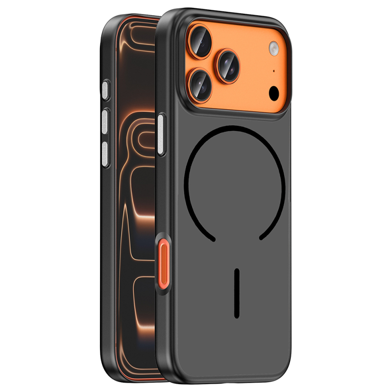 Apple iPhone 18 Pro Kılıf M-Safe Şarj Özellikli Zore Lora PC Kapak - 4