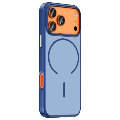 Apple iPhone 18 Pro Kılıf M-Safe Şarj Özellikli Zore Lora PC Kapak - 7