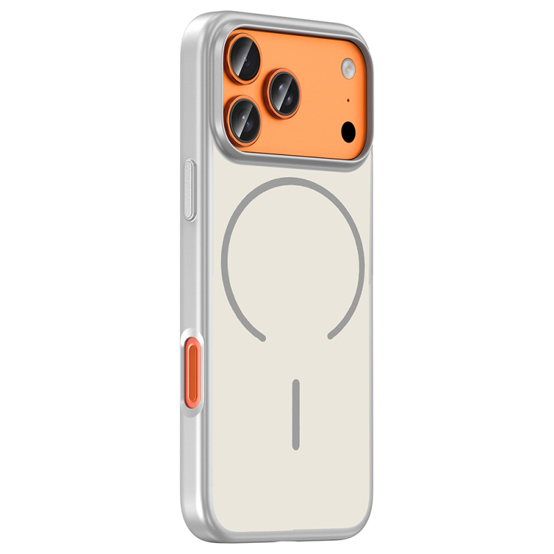 Apple iPhone 18 Pro Kılıf M-Safe Şarj Özellikli Zore Lora PC Kapak - 11