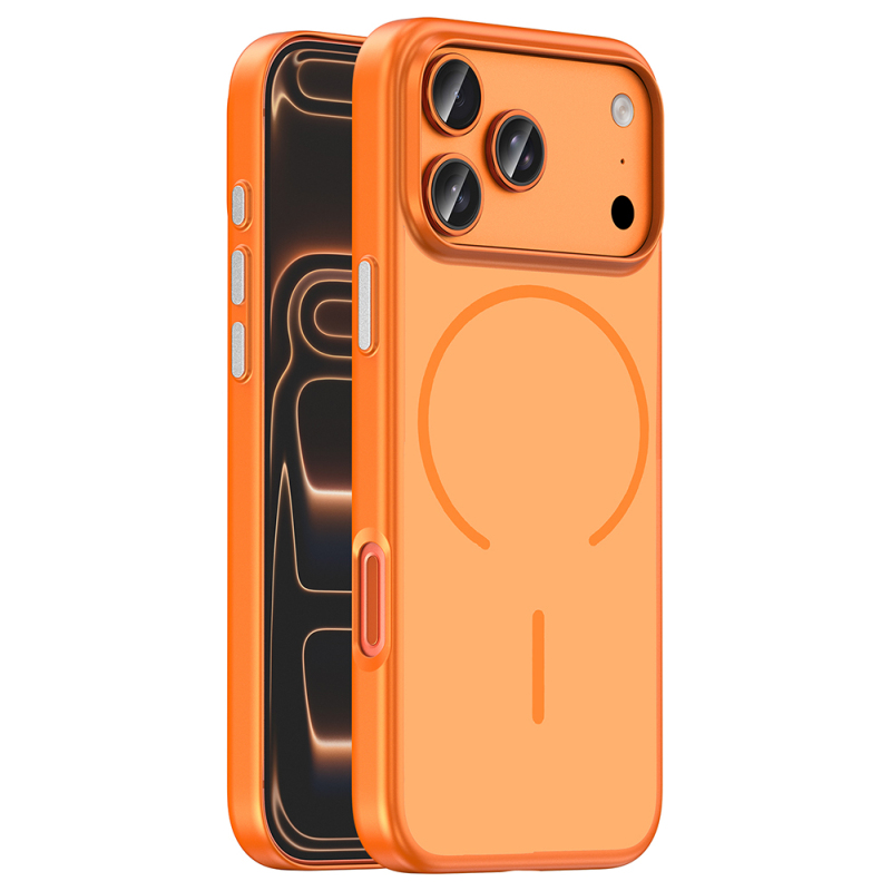 Apple iPhone 18 Pro Kılıf M-Safe Şarj Özellikli Zore Lora PC Kapak - 6