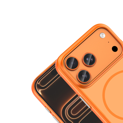 Apple iPhone 18 Pro Kılıf M-Safe Şarj Özellikli Zore Lora PC Kapak - 17