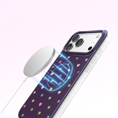 Apple iPhone 18 Pro Kılıf M-Safe Şarj Özellikli Zore Paris Axen Sert PC Kapak - 16