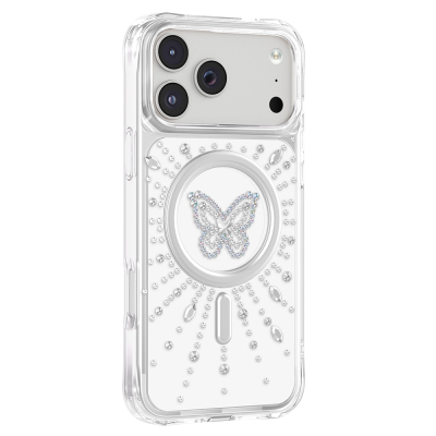Apple iPhone 18 Pro Kılıf M-Safe Şarj Özellikli Zore Paris Mova Sert PC Kapak - 2