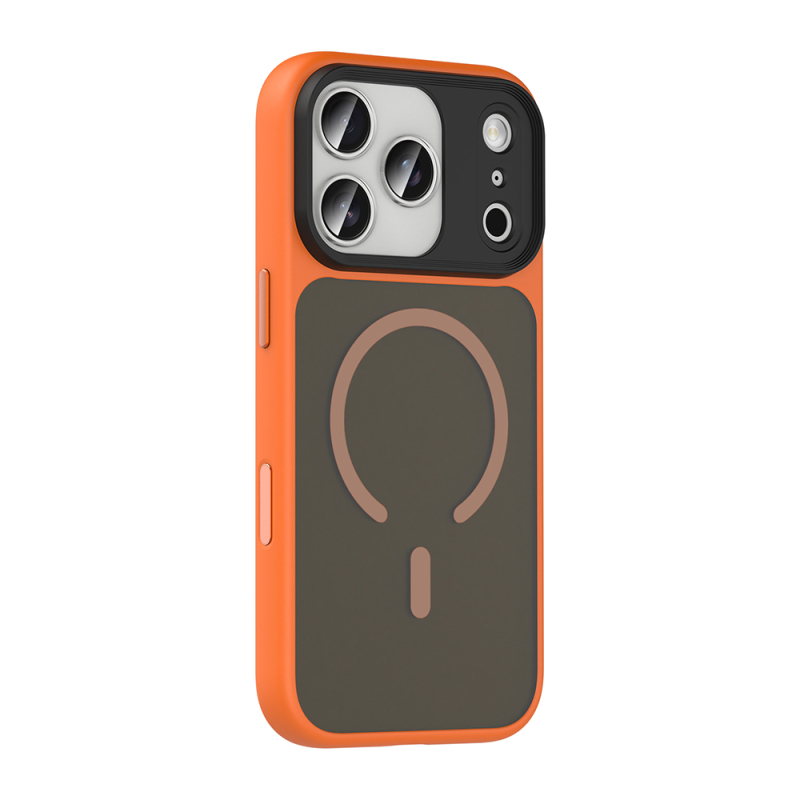 Apple iPhone 18 Pro Kılıf Mat Arka Yüzey Wireless Şarj Özellikli Zore Flet M-safe Kapak - 15