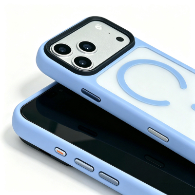 Apple iPhone 18 Pro Kılıf Mat Arka Yüzey Wireless Şarj Özellikli Zore Flet M-safe Kapak - 21
