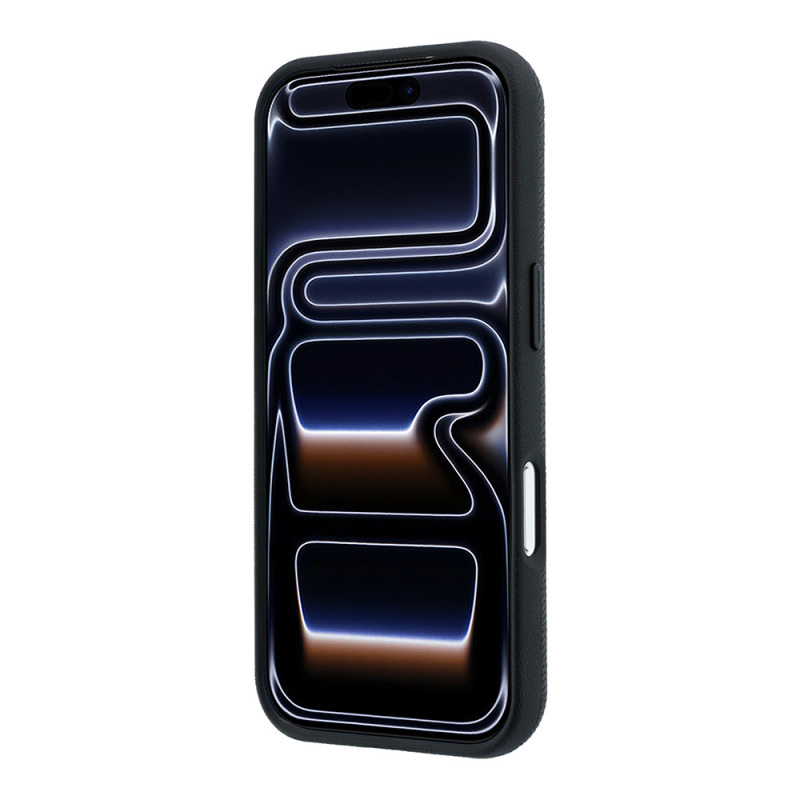 Apple iPhone 18 Pro Kılıf Mercedes Benz Orjinal Lisanslı M-safe Şarj Özellikli 3D Metal Logolu Wrap Wood Deri Kapak - 5
