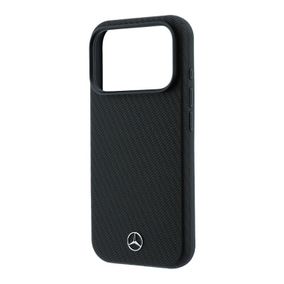 Apple iPhone 18 Pro Kılıf Mercedes Benz Orjinal Lisanslı M-safe Şarj Özellikli 3D Metal Logolu Wrap Wood Deri Kapak - 6