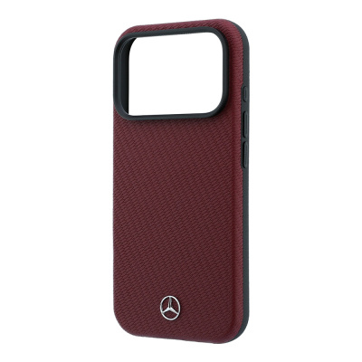 Apple iPhone 18 Pro Kılıf Mercedes Benz Orjinal Lisanslı M-safe Şarj Özellikli 3D Metal Logolu Wrap Wood Deri Kapak - 14