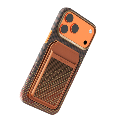 Apple iPhone 18 Pro Kılıf Raptic 2in1 Bundle Kit Aramid Skin Serenity Serisi Kartlık ve Karbon Kapak - 4