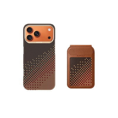 Apple iPhone 18 Pro Kılıf Raptic 2in1 Bundle Kit Aramid Skin Serenity Serisi Kartlık ve Karbon Kapak - 1