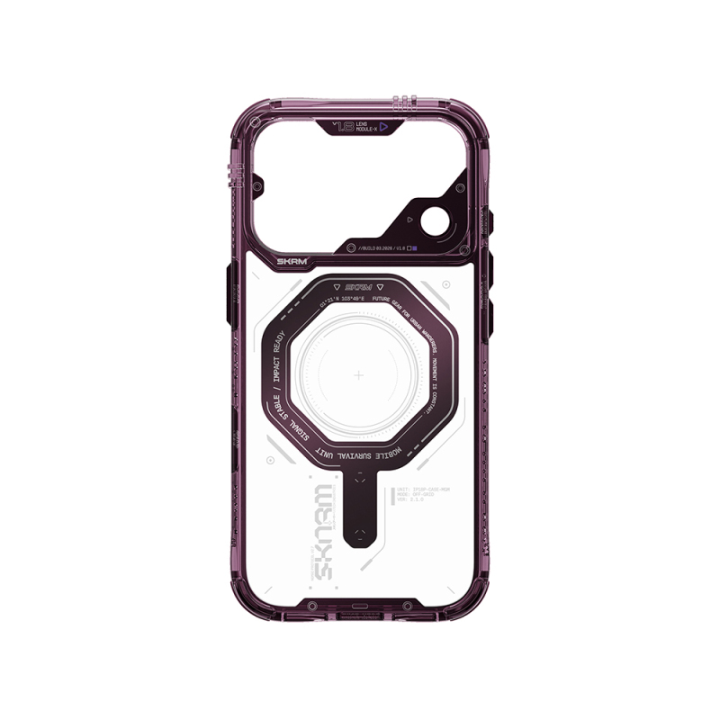 Apple iPhone 18 Pro Kılıf SkinArma M-safe Şarj Özellikli Airbag Tasarımlı Magma Kapak - 15