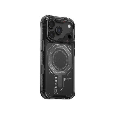 Apple iPhone 18 Pro Kılıf SkinArma M-safe Şarj Özellikli Airbag Tasarımlı Magma Kapak - 23
