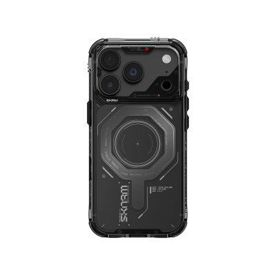 Apple iPhone 18 Pro Kılıf SkinArma M-safe Şarj Özellikli Airbag Tasarımlı Magma Kapak - 25