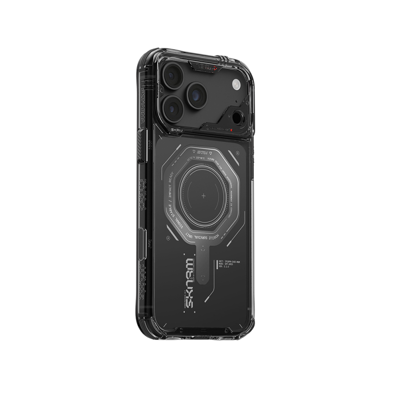 Apple iPhone 18 Pro Kılıf SkinArma M-safe Şarj Özellikli Airbag Tasarımlı Magma Kapak - 27