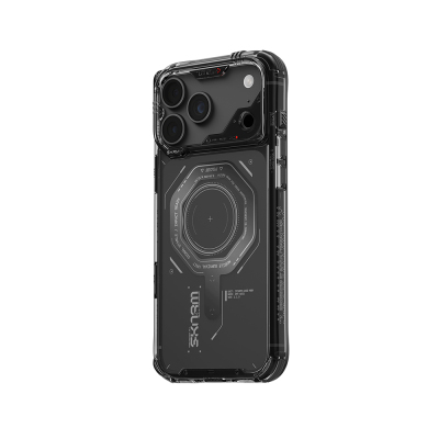 Apple iPhone 18 Pro Kılıf SkinArma M-safe Şarj Özellikli Airbag Tasarımlı Magma Kapak - 28
