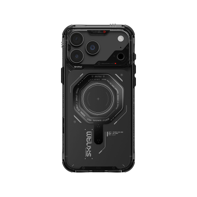 Apple iPhone 18 Pro Kılıf SkinArma M-safe Şarj Özellikli Airbag Tasarımlı Magma Kapak - 29