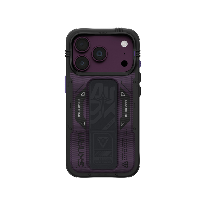 Apple iPhone 18 Pro Kılıf SkinArma M-safe Şarj Özellikli Airbag Tasarımlı Standlı Phantom Kapak - 16