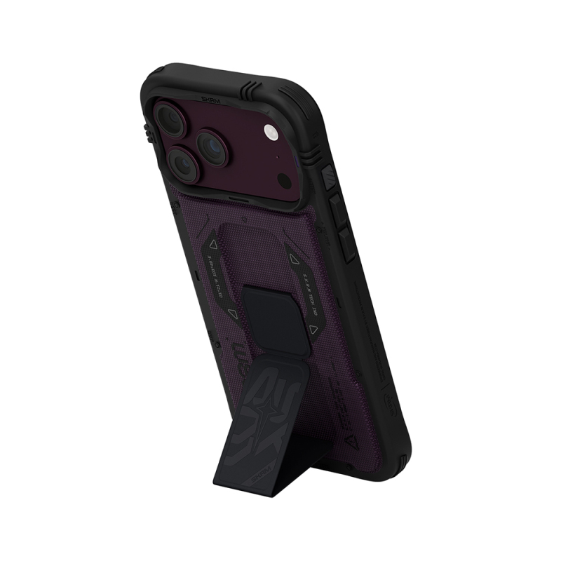 Apple iPhone 18 Pro Kılıf SkinArma M-safe Şarj Özellikli Airbag Tasarımlı Standlı Phantom Kapak - 23