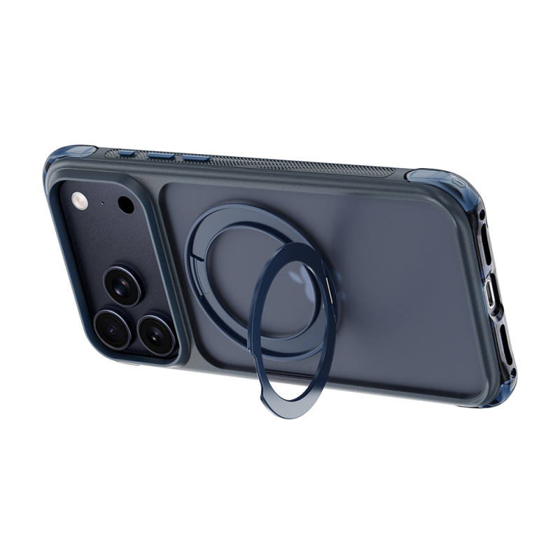 Apple iPhone 18 Pro Kılıf Wiwu AG-203 AeroGuard Ultra Serisi M-safe Şarj Özellikli Airbag Tasarımlı Standlı Kapak - 4