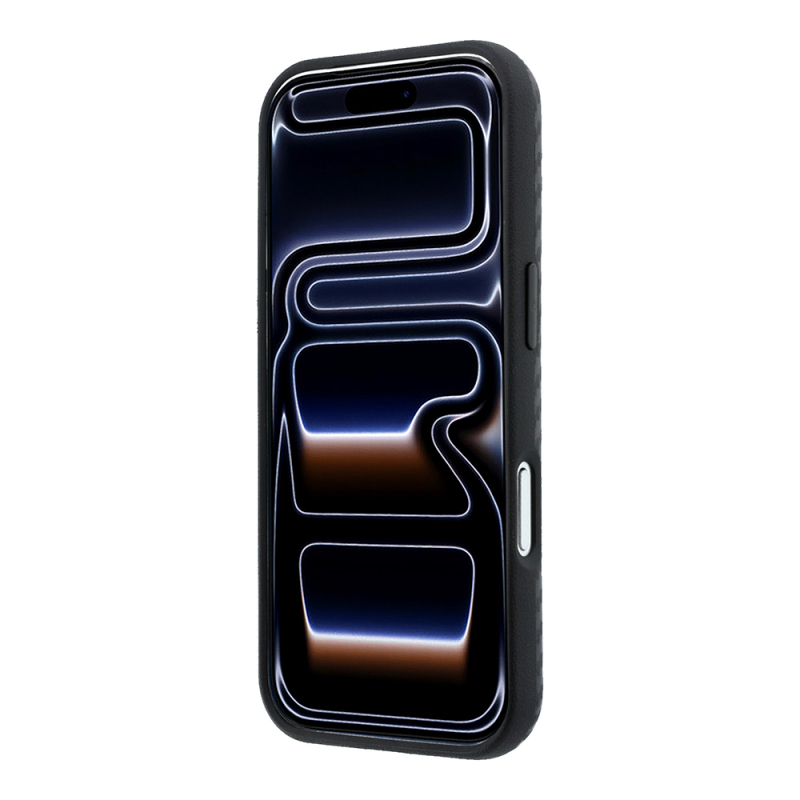 Apple iPhone 18 Pro Max Case BMW Original Licensed M-safe Charging Enabled Carbon Fiber Design and Metal Logo PU Leather Cover - 15