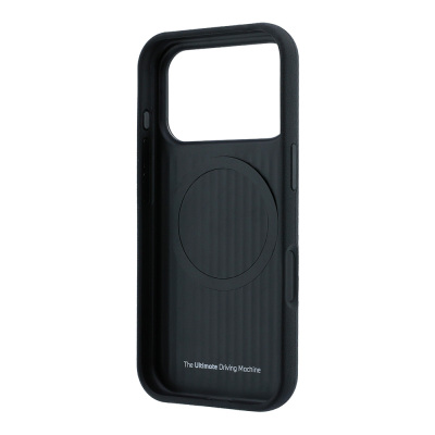 Apple iPhone 18 Pro Max Case BMW Original Licensed M-safe Charging Enabled Metal Logo Carbon Fiber Kevlar Cover - 7
