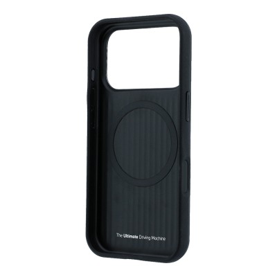 Apple iPhone 18 Pro Max Case BMW Original Licensed M-safe Charging Enabled PU Perforated Metal M Logo Cover - 8