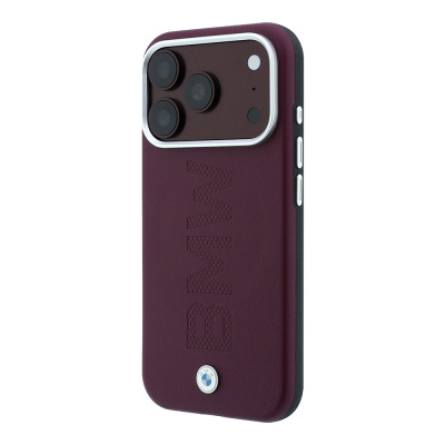 Apple iPhone 18 Pro Max Case – Genuine Licensed BMW Leather Cover with M-Safe Charging Support and Centered Hot-Stamped Logo - 10