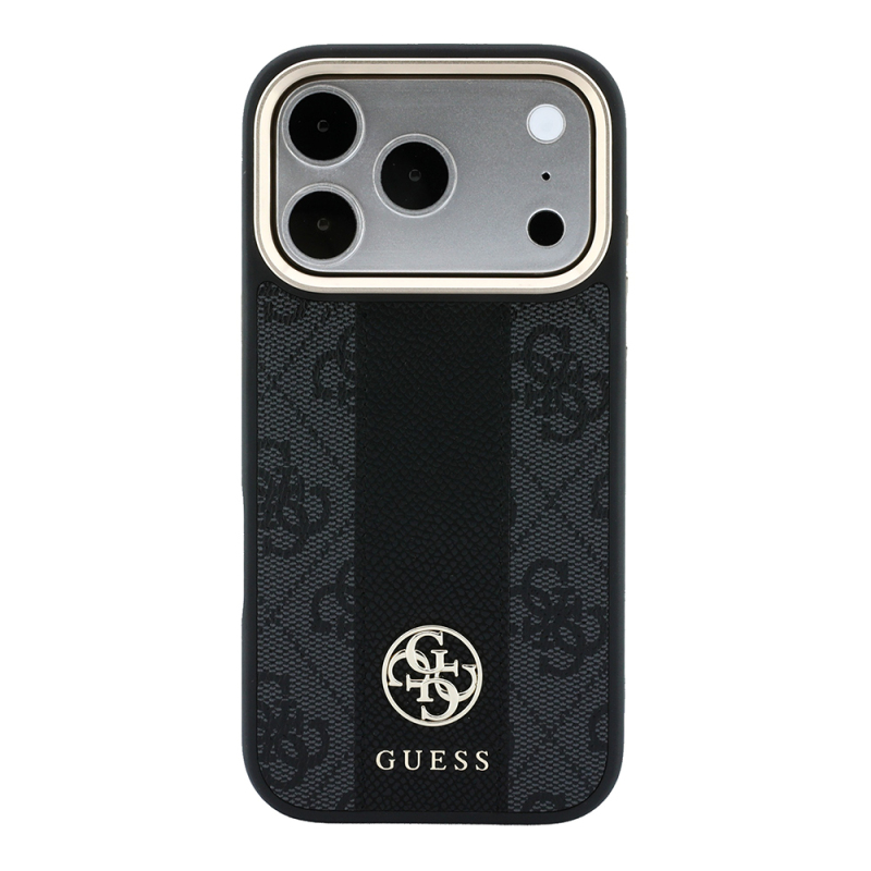 Apple iPhone 18 Pro Max Case – Genuine Licensed Guess – Leather with 4G Pattern, Stripe, and Logo – MagSafe Charging Compatible - 6