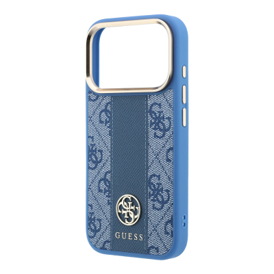 Apple iPhone 18 Pro Max Case – Genuine Licensed Guess – Leather with 4G Pattern, Stripe, and Logo – MagSafe Charging Compatible - 23