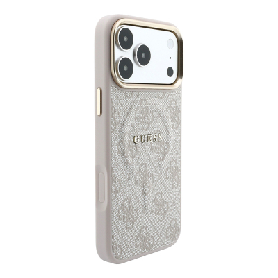 Apple iPhone 18 Pro Max Case – Genuine Licensed Guess – MagSafe Compatible – Metal Camera Bezel – C-Magnet – 4G Pattern & Logo – Cover - 28
