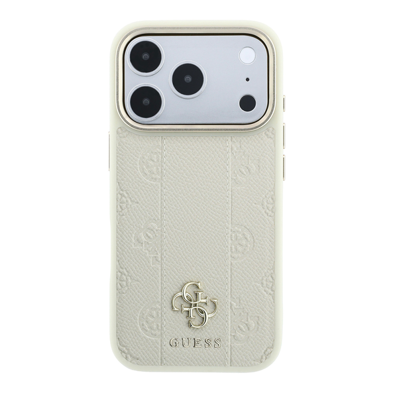 Apple iPhone 18 Pro Max Case – Genuine Licensed Guess – MagSafe Compatible – Peony 4G & Letter Logo Cover with Stripe Detail - 11
