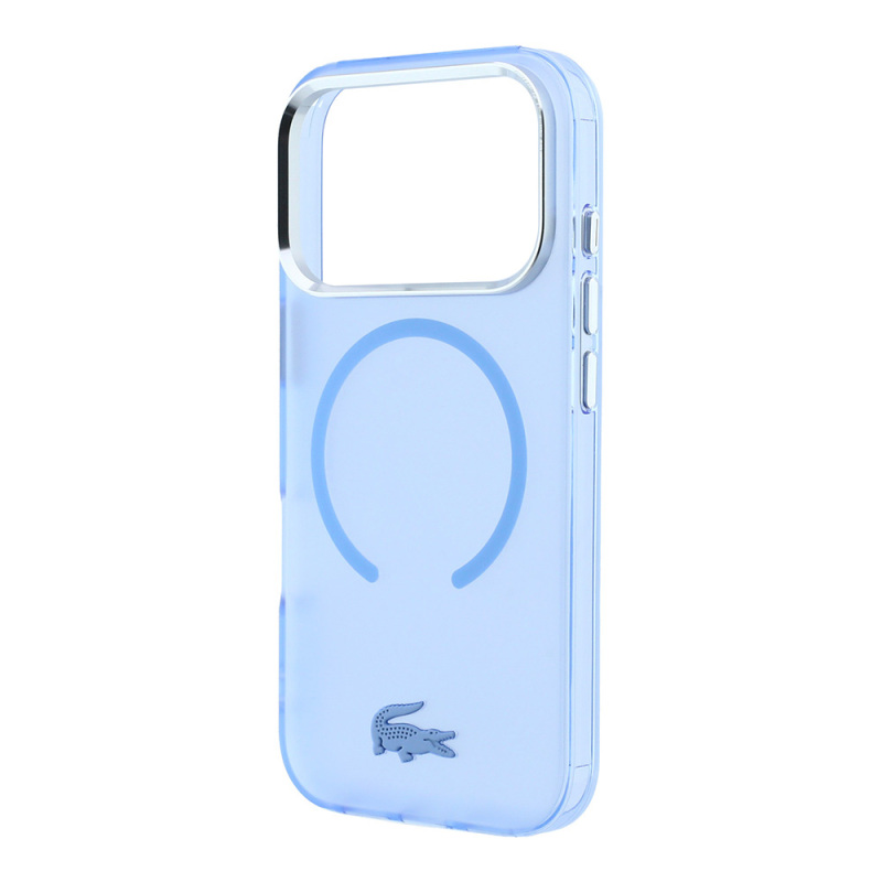 Apple iPhone 18 Pro Max Case – Lacoste Officially Licensed M-Safe C-Magnet IML Frosted Cover with Iconic Crocodile Logo - 3