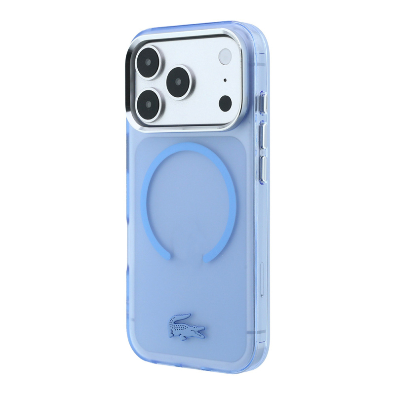 Apple iPhone 18 Pro Max Case – Lacoste Officially Licensed M-Safe C-Magnet IML Frosted Cover with Iconic Crocodile Logo - 8