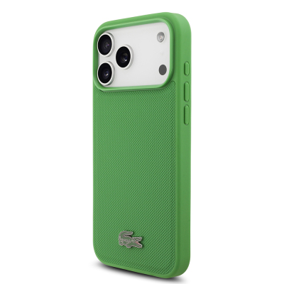 Apple iPhone 18 Pro Max Case, Lacoste Original Licensed, M-safe Charging Enabled, PU Piqué Patterned Cover with Metal Logo. - 6