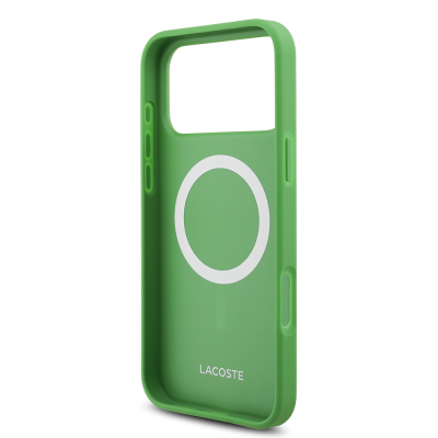 Apple iPhone 18 Pro Max Case, Lacoste Original Licensed, M-safe Charging Enabled, PU Piqué Patterned Cover with Metal Logo. - 11