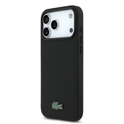 Apple iPhone 18 Pro Max Case, Lacoste Original Licensed, M-safe Charging Enabled, PU Piqué Patterned Cover with Metal Logo. - 13