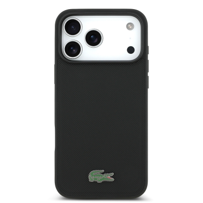 Apple iPhone 18 Pro Max Case, Lacoste Original Licensed, M-safe Charging Enabled, PU Piqué Patterned Cover with Metal Logo. - 14
