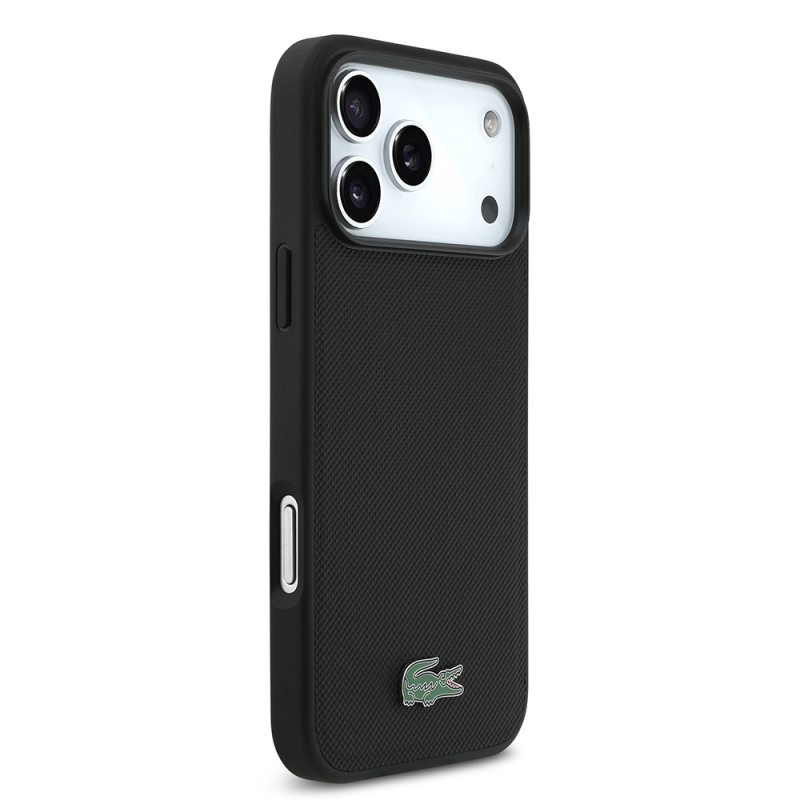 Apple iPhone 18 Pro Max Case, Lacoste Original Licensed, M-safe Charging Enabled, PU Piqué Patterned Cover with Metal Logo. - 15