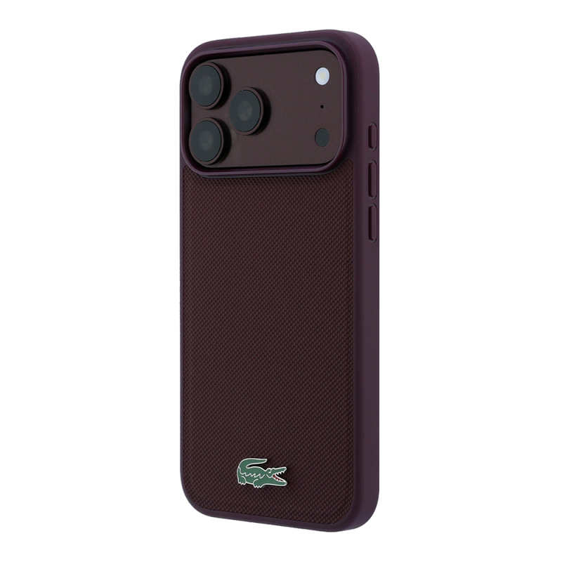 Apple iPhone 18 Pro Max Case, Lacoste Original Licensed, M-safe Charging Enabled, PU Piqué Patterned Cover with Metal Logo. - 27