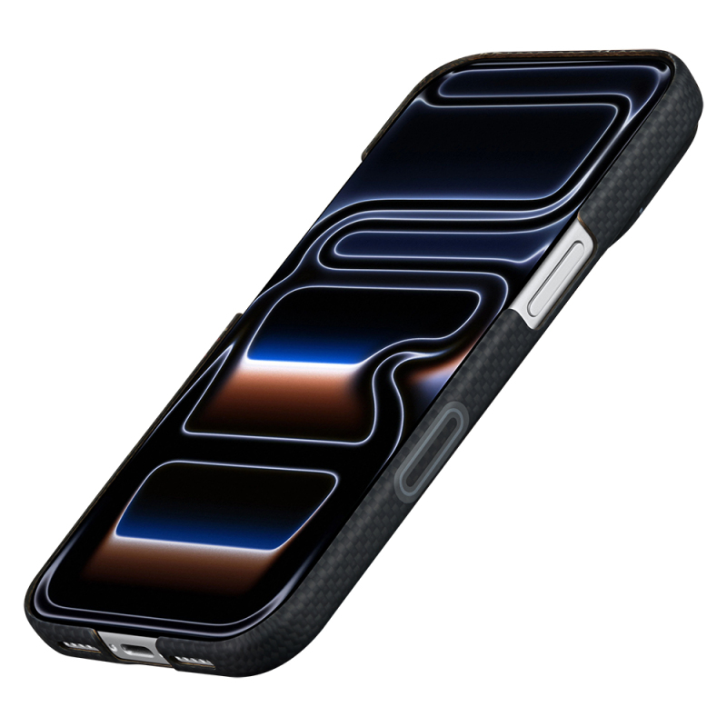 Apple iPhone 18 Pro Max Case M-safe Charging Enabled Aramid Fiber Pitaka Sakura Hours Series Cover - 13