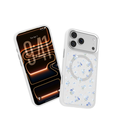 Apple iPhone 18 Pro Max Case M-safe Charging Feature Floral Design Mutural Flower Series Cover - 17