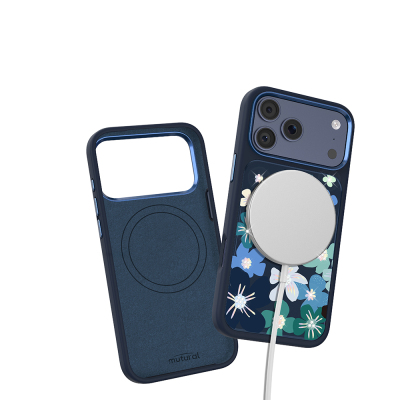 Apple iPhone 18 Pro Max Case M-safe Charging Feature Floral Design Mutural Flower Series Cover - 25