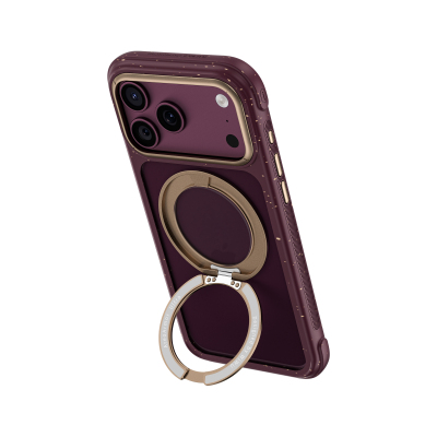 Apple iPhone 18 Pro Max Case M-safe Charging Feature Wiwu AA-203 AeroArmor Ultra Series Airbag Design Stand Cover - 9