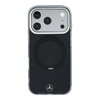 Apple iPhone 18 Pro Max Case Mercedes Benz Original Licensed M-safe Charging Enabled 360 Degree Rotating Stand Metal Logo Hard PC Cover - 4