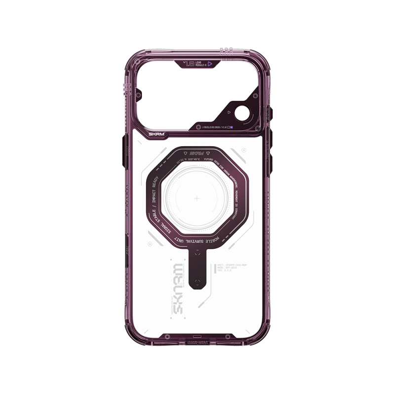 Apple iPhone 18 Pro Max Case SkinArma M-safe Charging Enabled Airbag Design Magma Cover - 8