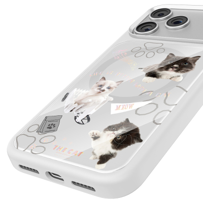 Apple iPhone 18 Pro Max Case with M-safe Charging Feature, 3D Printed Design, Mutural The Cat Series Cover - 28
