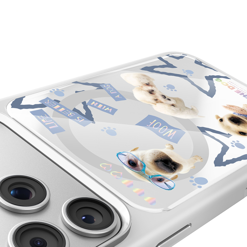 Apple iPhone 18 Pro Max Case with M-safe Charging Feature, 3D Printed Design, Mutural The Dog Series Cover - 31